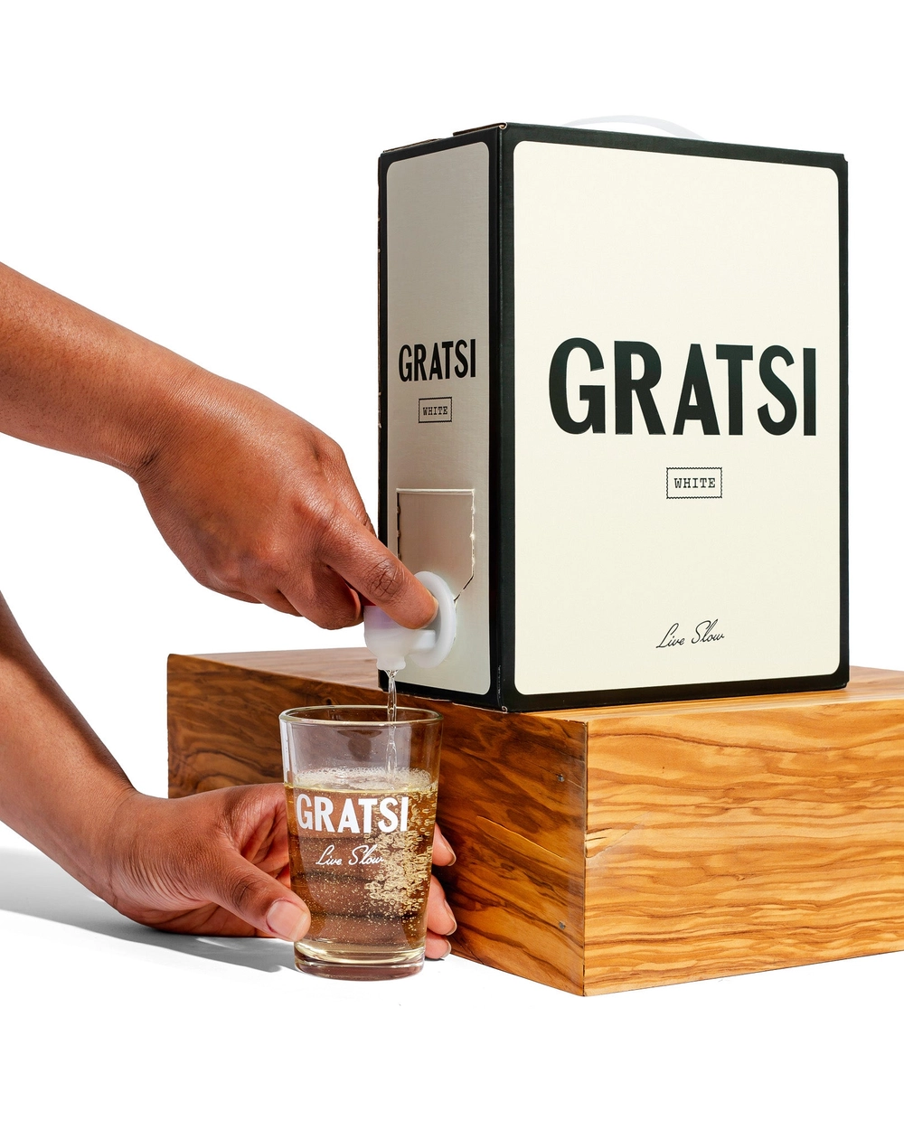 Gratsi White Wine, chilled for grilled fish and seafood